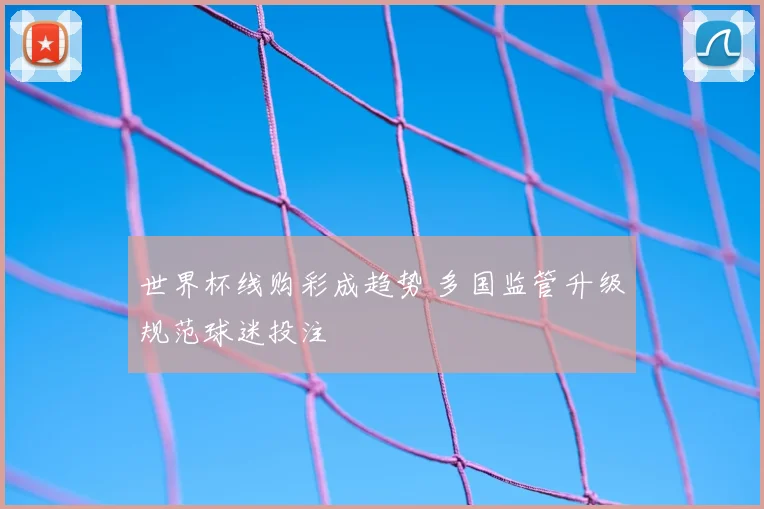 世界杯线购彩成趋势 多国监管升级规范球迷投注